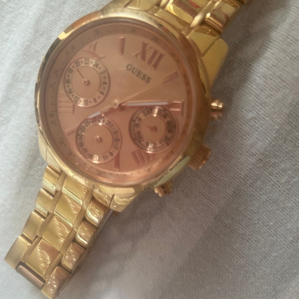 Authentic Guess rose gold watch